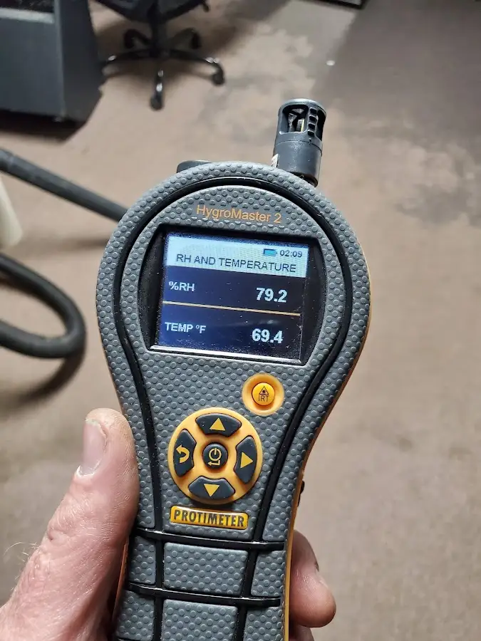 Moisture meter humidity assessment for Fire & Smoke Damage Restoration in Ambridge